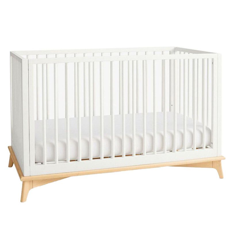 Pottery Barn Kids Sydney 2 Tone 3:1 Crib Simply White Natural image number 0
